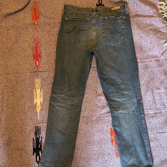🍍AG-ED DENIM MARI CROP HIGH-Rise Slim Straight 🍍Sz 31🍍26” inseam🍍6” rise🍍 - Picture 6 of 9